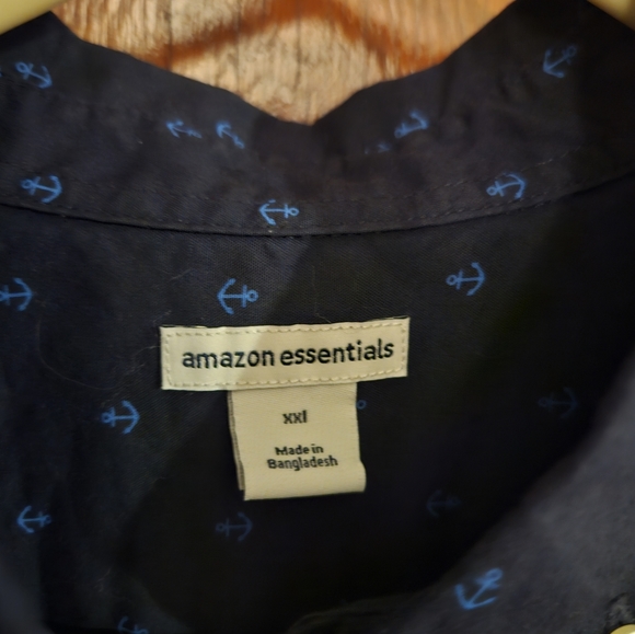 Kids XXL anchor button down cotton shirt - Picture 4 of 4